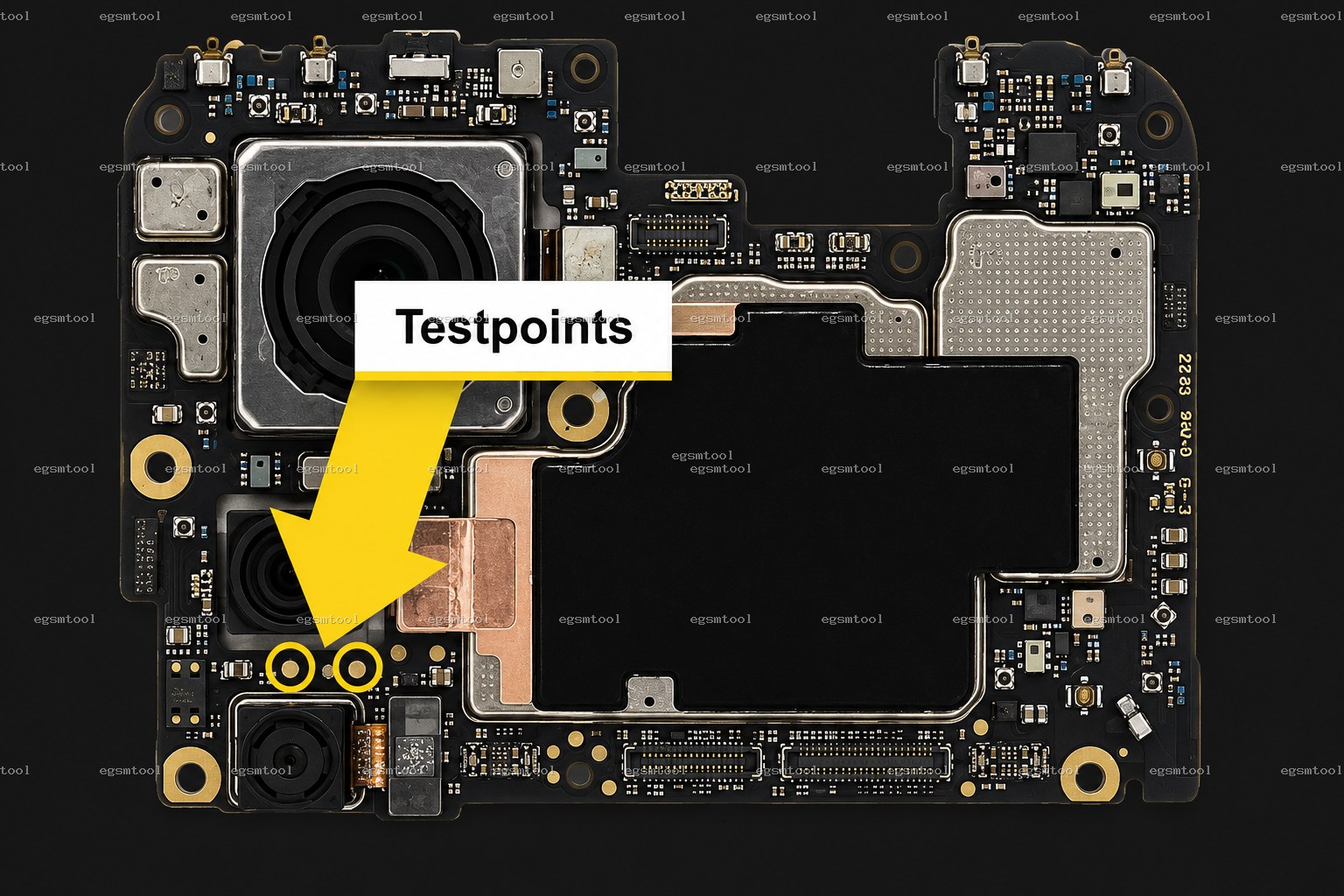 Xiaomi Xiaomi 12T Pro test point diagram — EDL ISP BROM pinout