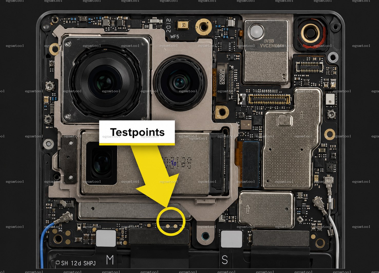 Xiaomi Xiaomi Mi 11 Ultra test point diagram — EDL ISP BROM pinout