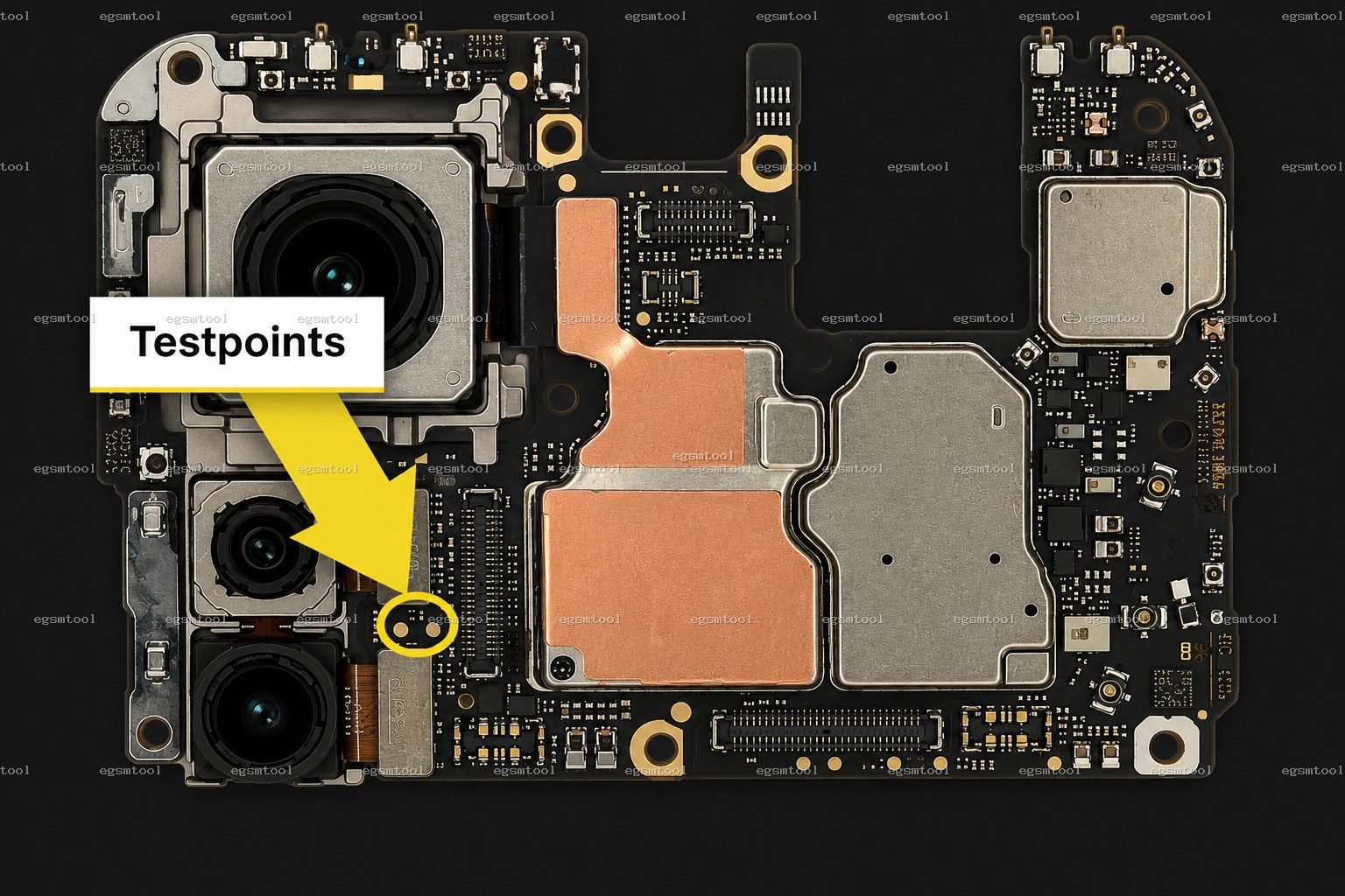 Xiaomi Xiaomi Mi 12 test point diagram — EDL ISP BROM pinout