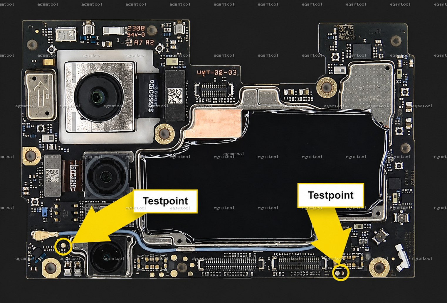 Xiaomi Xiaomi POCO F5 Pro test point diagram — EDL ISP BROM pinout