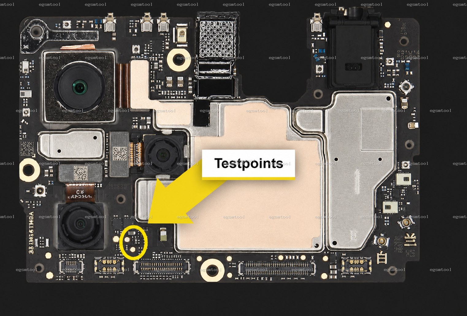 Xiaomi Xiaomi POCO F5 test point diagram — EDL ISP BROM pinout