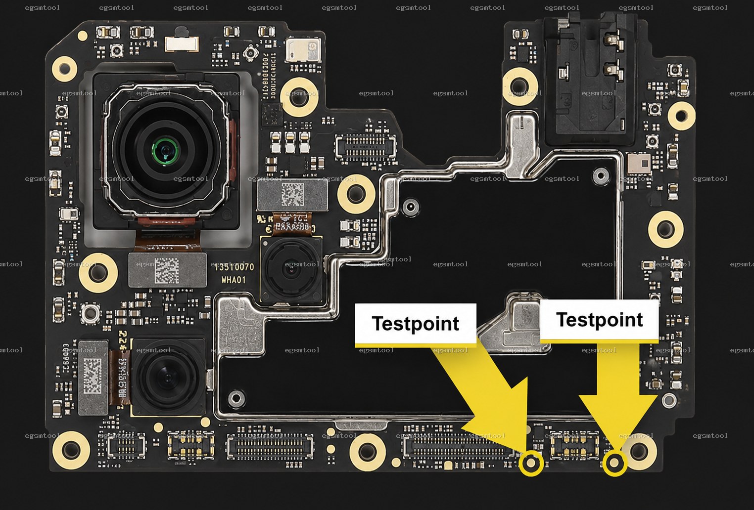 Xiaomi Xiaomi POCO X5 Pro 5G test point diagram — EDL ISP BROM pinout