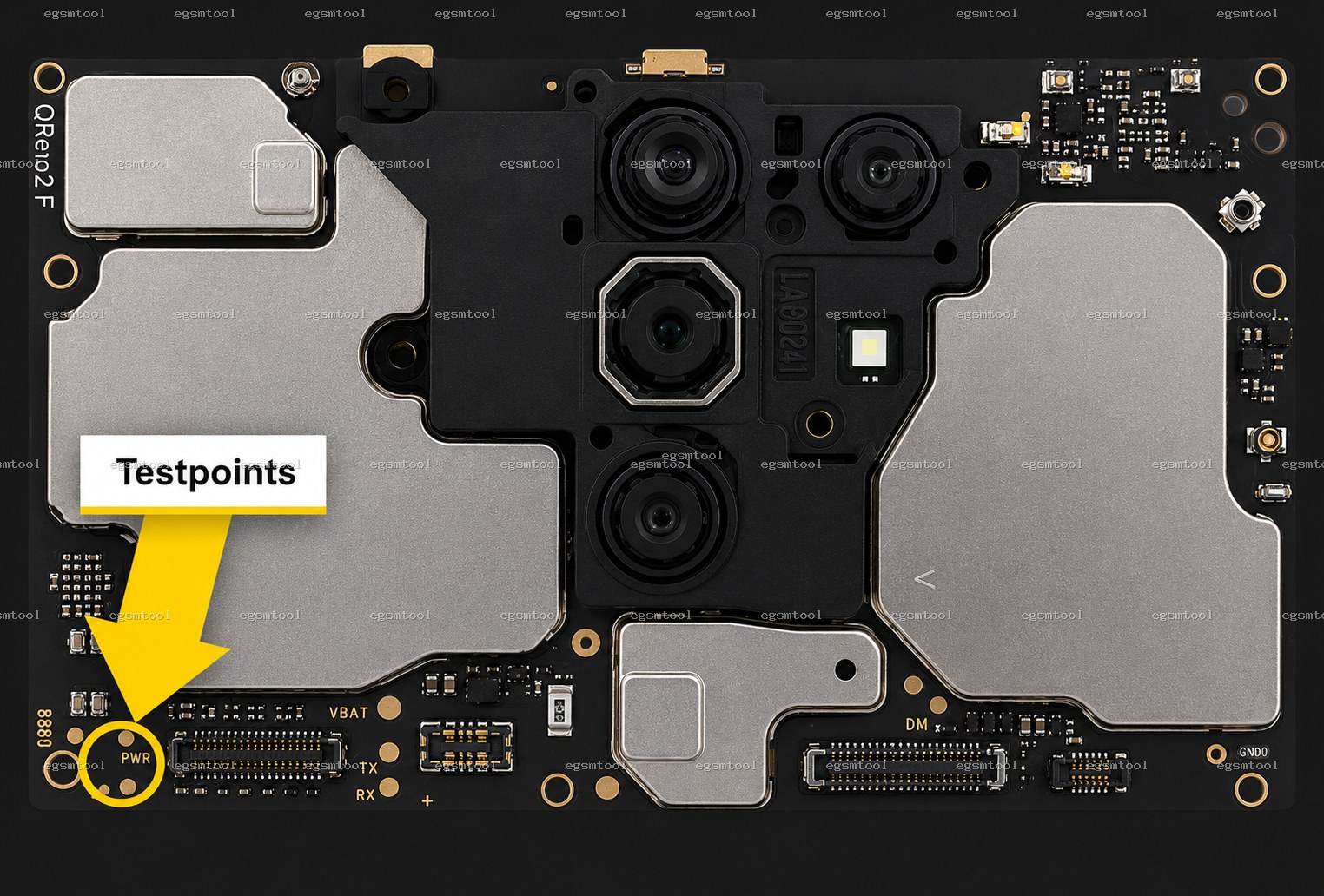 Xiaomi Xiaomi Redmi 9 test point diagram — EDL ISP BROM pinout