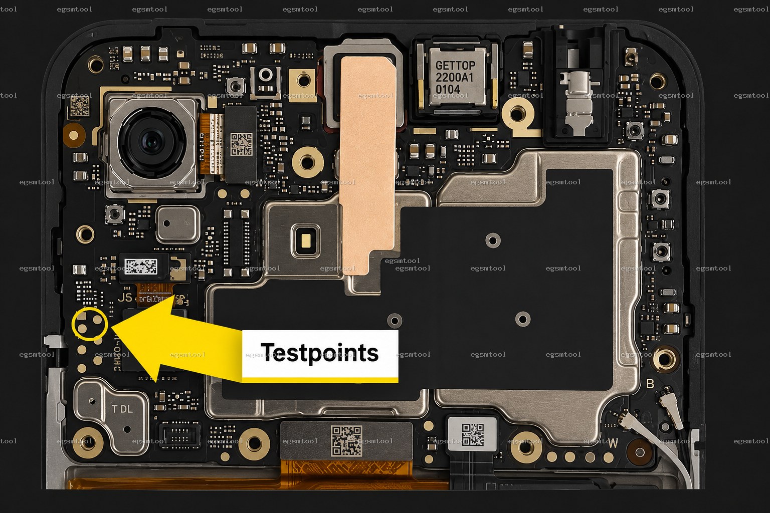 Xiaomi Xiaomi Redmi Note 12R Redmi 12 5G POCO M6 Pro test point diagram — EDL ISP BROM pinout