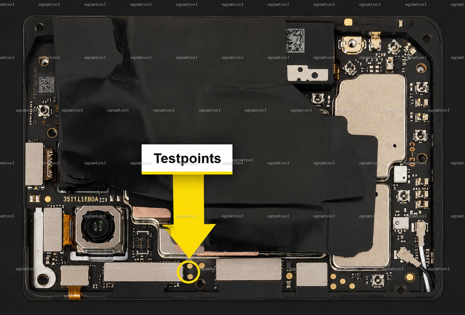 Xiaomi Xiaomi POCO F3Redmi K40Mi 11X test point diagram — EDL ISP BROM pinout