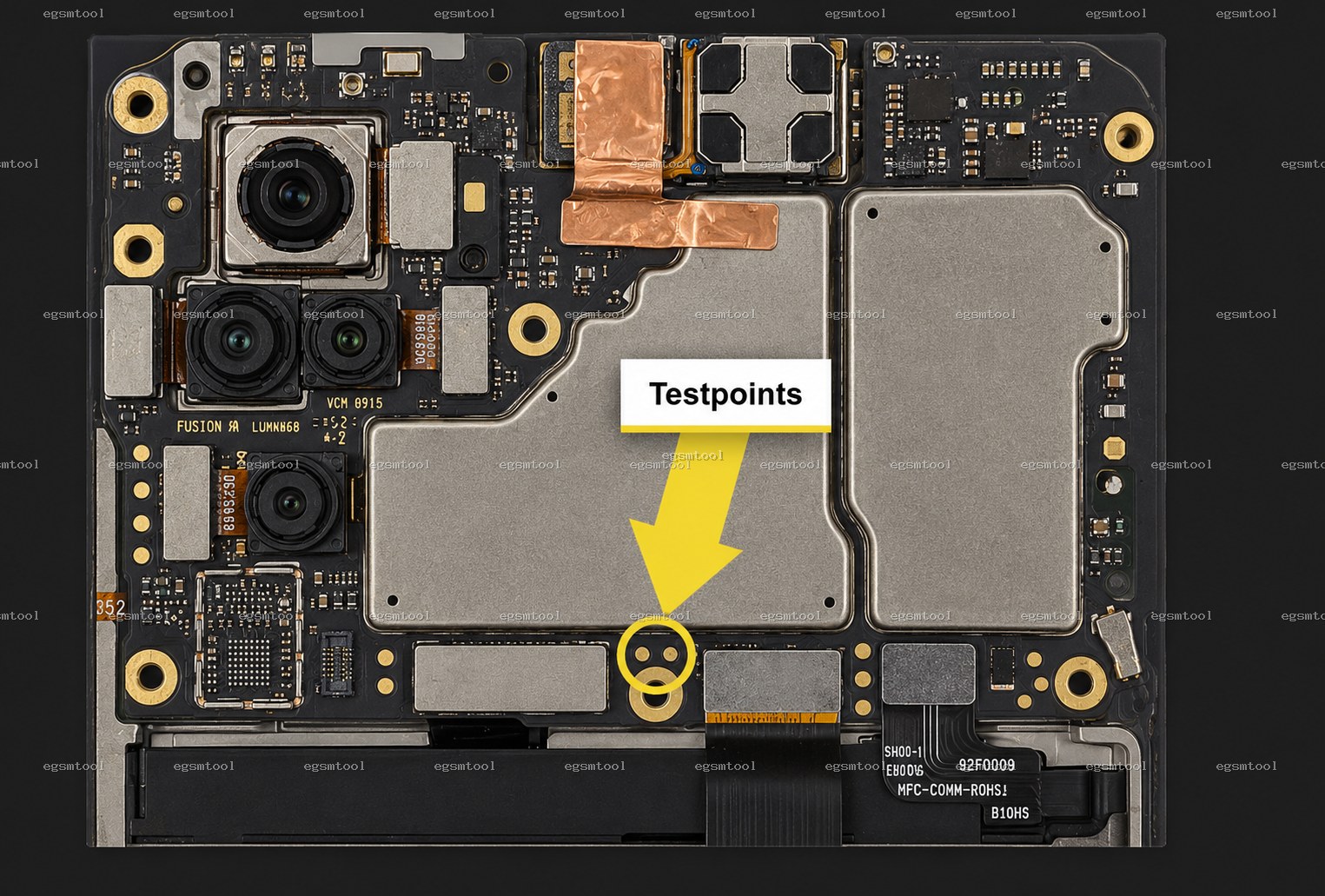 Xiaomi Xiaomi Redmi Note 10s test point diagram — EDL ISP BROM pinout