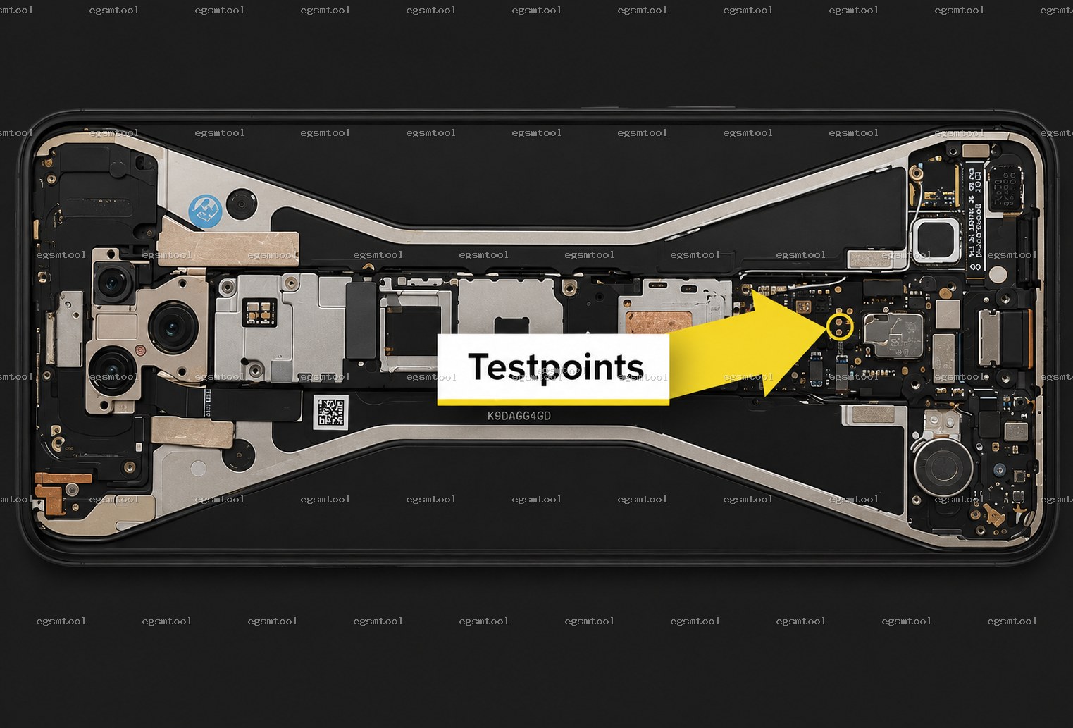 Xiaomi Xiaomi Black Shark 3 test point diagram — EDL ISP BROM pinout
