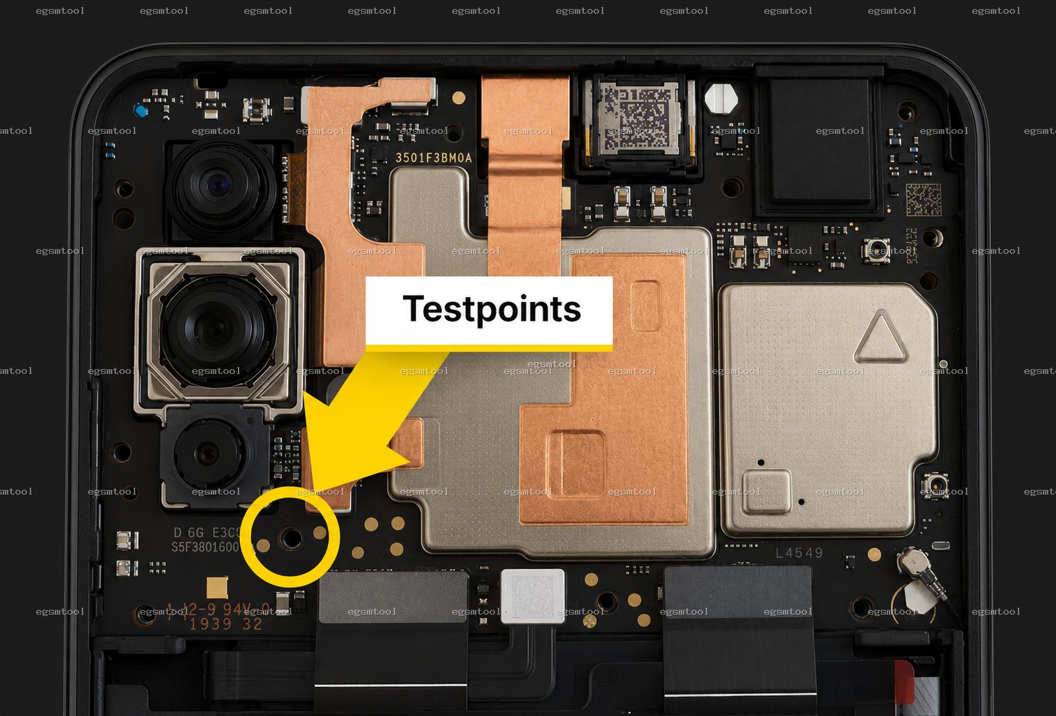 Xiaomi Xiaomi CC9 test point diagram — EDL ISP BROM pinout