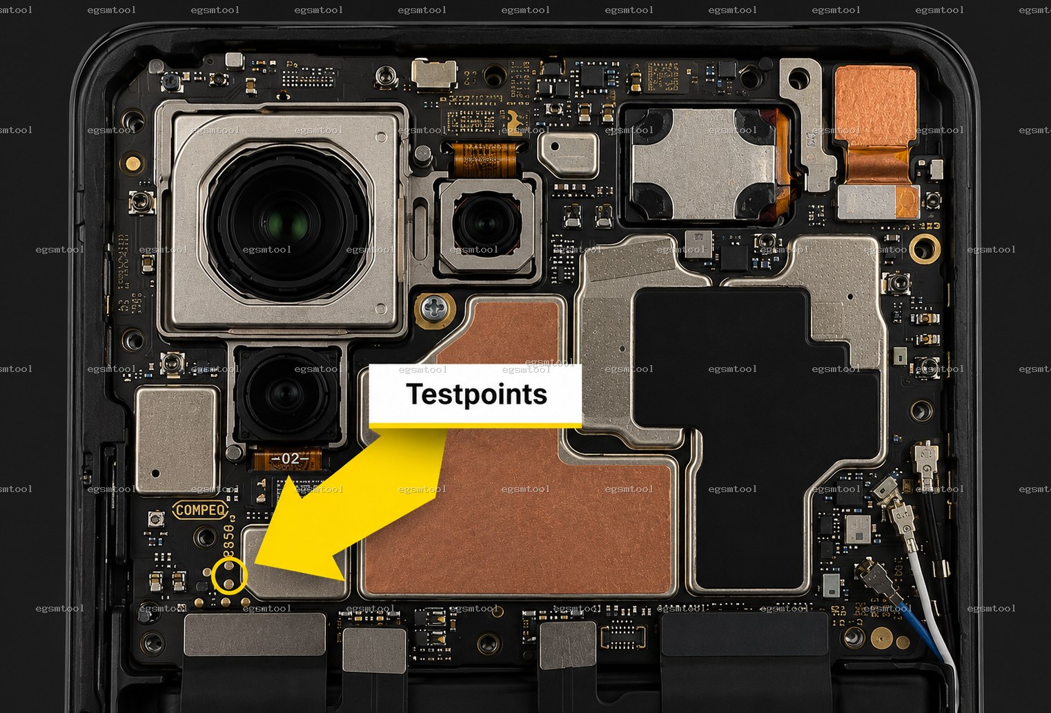 Xiaomi Xiaomi Mi 11(Venus) test point diagram — EDL ISP BROM pinout
