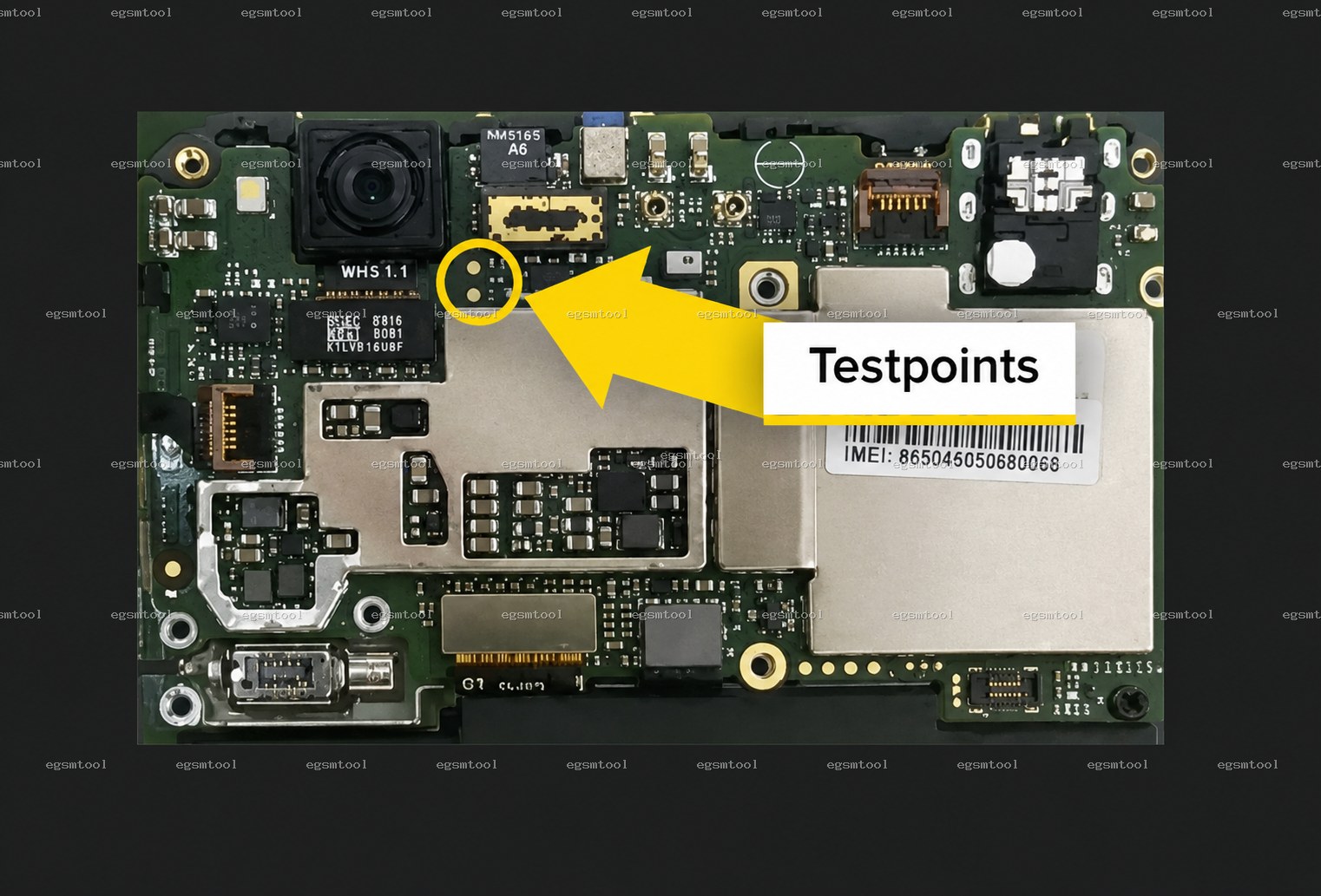 Xiaomi Xiaomi Redmi 4X test point diagram — EDL ISP BROM pinout