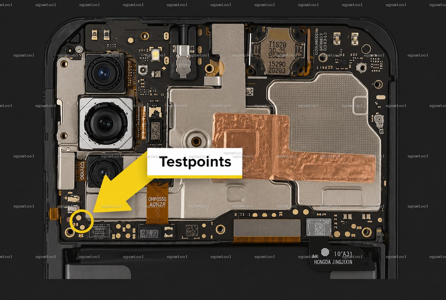 Xiaomi Xiaomi Redmi 9 Power test point diagram — EDL ISP BROM pinout