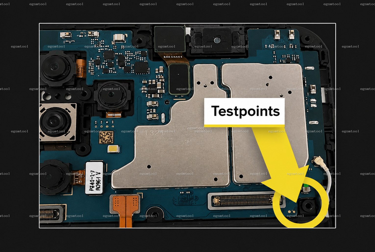 Samsung Samsung Galaxy A13 SM A137F test point diagram — EDL ISP BROM pinout