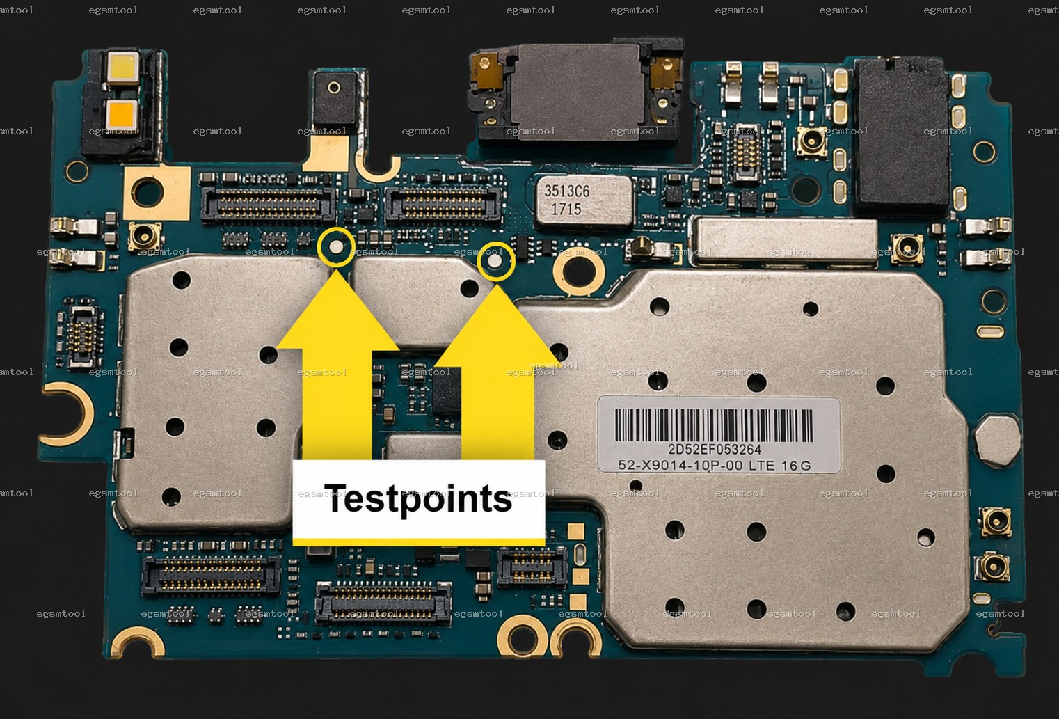 Xiaomi Xiaomi Mi 4i test point diagram — EDL ISP BROM pinout