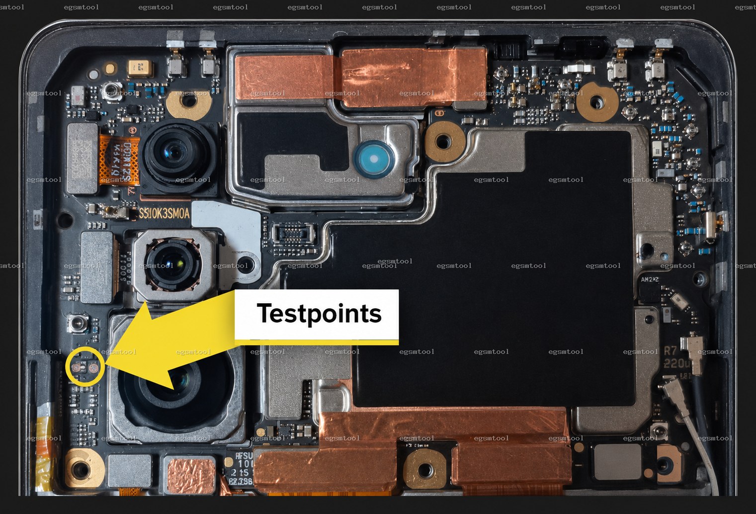 Xiaomi Xiaomi Mi 11 Pro Kopya (2) test point diagram — EDL ISP BROM pinout