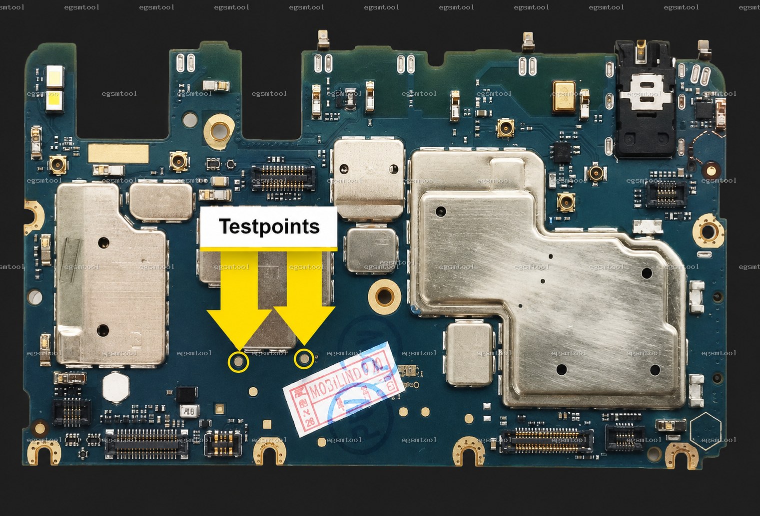 Xiaomi Xiaomi Mi MAX 2 test point diagram — EDL ISP BROM pinout