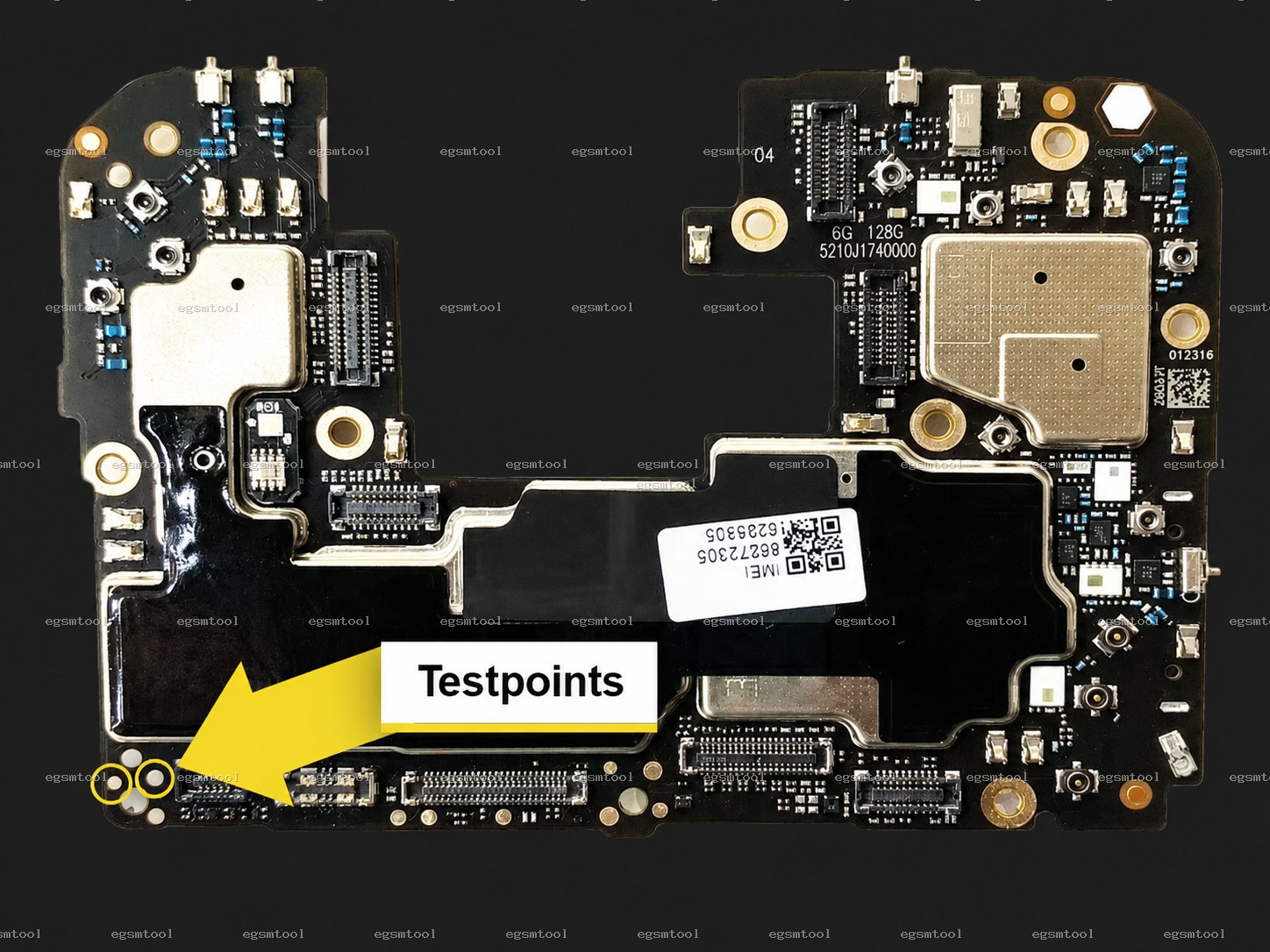 Xiaomi Xiaomi Redmi Note 9 Pro 5GMi 10T LiteMi 10i test point diagram — EDL ISP BROM pinout