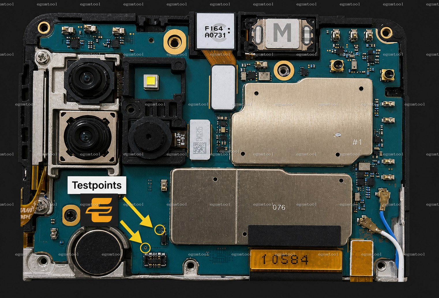 Samsung Samsung Galaxy A42 5G models    SM-A4260      SM-A426U test point diagram — EDL ISP BROM pinout