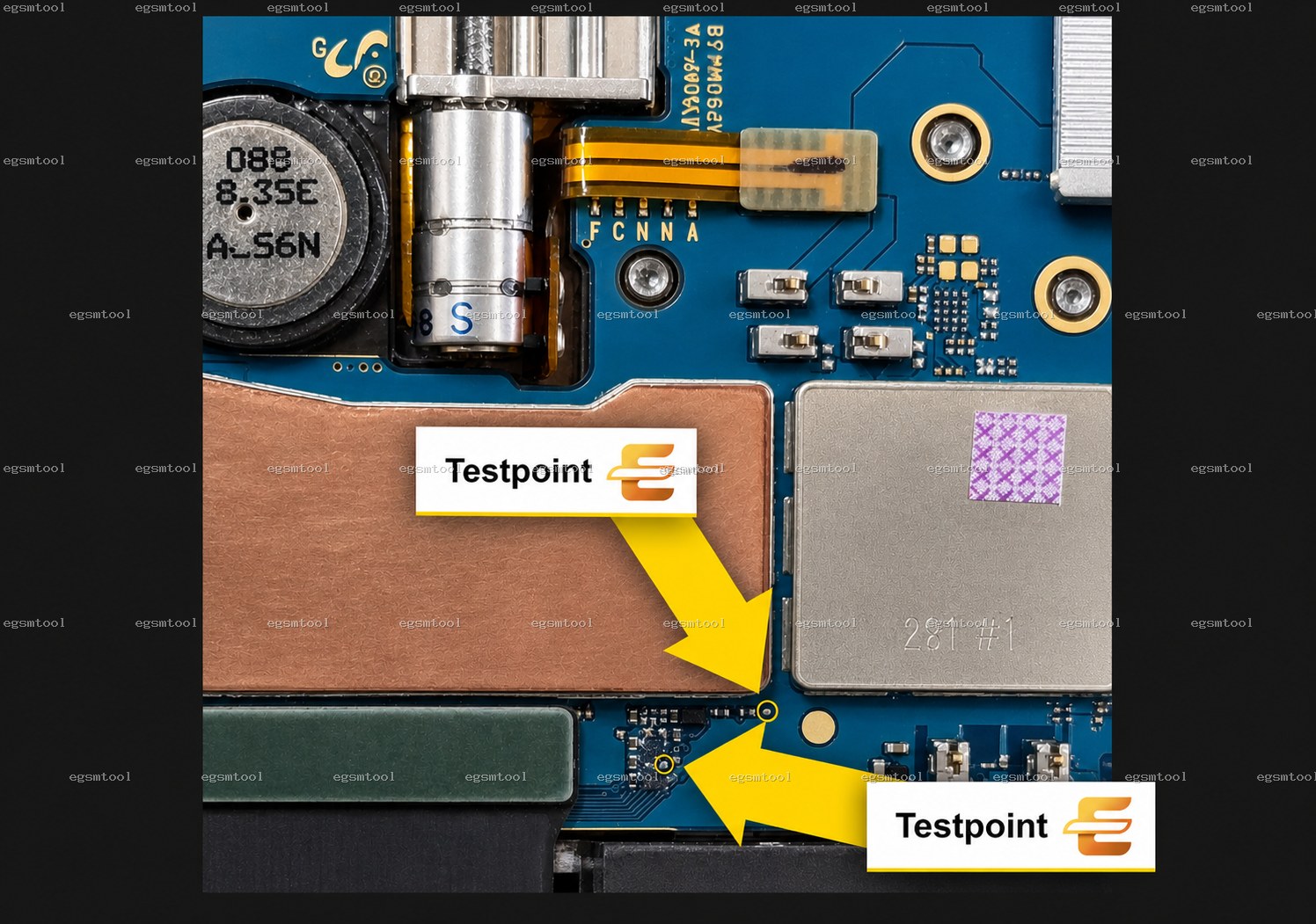 Samsung Samsung Galaxy A80 2019 models test point diagram — EDL ISP BROM pinout